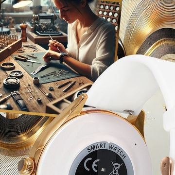 SMARTWATCH DAMSKI ZEGAREK PL MENU POWIADOMIENIA ROZMOWY SMART WATCH 3 PASKI