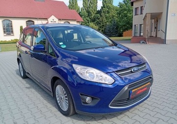 Ford C-MAX II Minivan 1.0 EcoBoost 125KM 2013 Ford Grand C-MAX Zarejestrowany - benzyna - klimatyzacja - przebieg 78.000