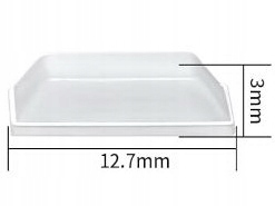 ODBOJNIKI SAMOPRZYLEPNE SILIKONOWE MEBLOWE GUMOWE DO DRZWI 12.7 x 3mm 40szt