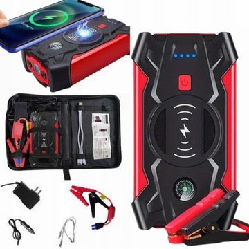 POWERBANK JUMP STARTER ROZRUCH BOOSTER LATARKA 10400mAh KLEMY