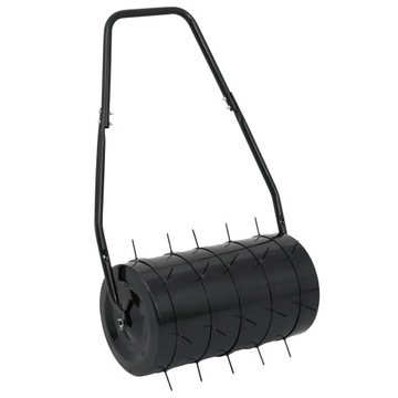 Walec do trawnika z aeratorem, czarny, 42 L, żela