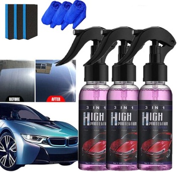 3szt. zestaw do naprawy zarysowań samochodów 3 w 1 Nano spray 100ml