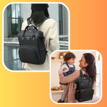 СУМКА ДЛЯ КОЛЯСКИ РЮКЗАК-ОРГАНИЗАТОР ДЛЯ МАМА, ПАПА 3 В 1