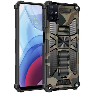 ETUI PANCERNE MAGNET STAND DO SAMSUNG A51 + SZKŁO