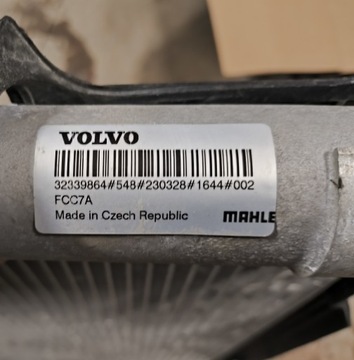 CHLADIČ KLIMATIZACE VOLVO XC60 II S90 V90