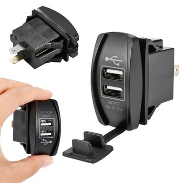 РОЗЕТКА USB 5 В, 3,1 А, 12 В, ЗАРЯДНОЕ УСТРОЙСТВО ДЛЯ ПАНЕЛИ P
