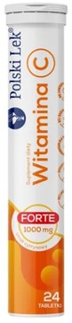 Witamina C Forte 1000 mg Polski Lek 24 tabletki musujące