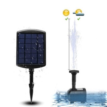 СОЛНЕЧНЫЙ КИСЛОРОДНЫЙ НАСОС ПРУД ВОЗДУШНЫЙ НАСОС ФОНТАННЫЙ НАСОС 200 Л/Ч