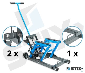 PODNOŚNIK HYDRAULICZNY MOTOCYKLOWY ATV STOJAK MOTOCYKLA QUADA 680 KG STIX