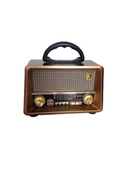 ВИНТАЖНЫЙ РАДИО В СТИЛЕ РЕТРО с Bluetooth И СОЛНЕЧНОЙ ПАНЕЛЬЮ