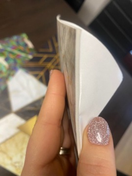 Самоклеящаяся плитка ПВХ 20см Rose Gold Line