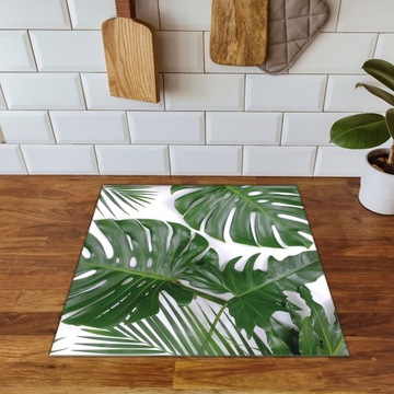 MATA OCHRONNA NA KUCHENKĘ TO WIĘCEJ MIEJSCA 60x52 zielona - Monstera