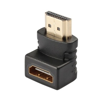 Угловой адаптер 90° HDMI «мама» — HDMI «папа»