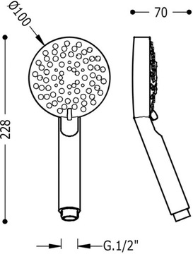 ХРОМИРОВАННЫЕ ДУШЕВЫЕ РУЧКИ TRES LEX-100 1.34.748
