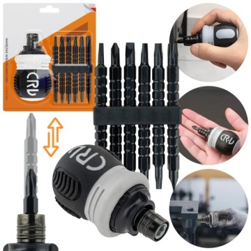 ОТВЕРТКА С ТРЕЩОТКОЙ для ручного ремонта, 12 бит, двусторонняя отвертка