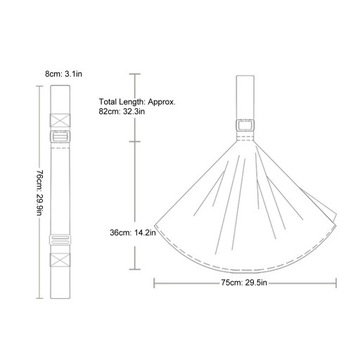 Baby Sling Carrier Breathable Skin Friendly Adjustable Infant Wrap Carrier