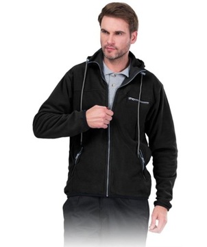 Polar męski ciepła bluza polarowa rozpinana z kapturem POLAR-HOOD B r. 6XL