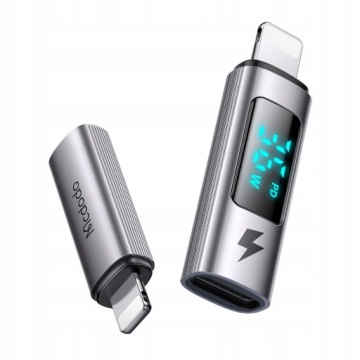 АДАПТЕР MCDODO USB-C АДАПТЕР USB TYP C ДЛЯ LIGHTNING IPHONE 36 Вт ИЗМЕРИТЕЛЬ
