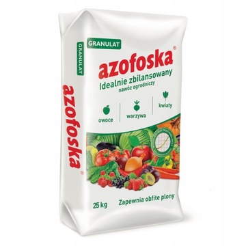 NAWÓZ UNIWERSALNY WIELOSKŁADNIKOWY DO WARZYW KWIATÓW OWOCÓW AZOFOSKA 25KG
