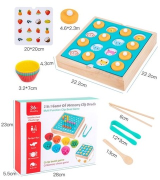 ДЕРЕВЯННЫЙ ПАЗЛ МОЗАИКА ДОСКА 2В1 ШАРИКИ