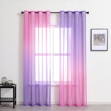 ZASŁONY FIRANA OMBRE WOALOWA CIENIOWANA 100x260 cm