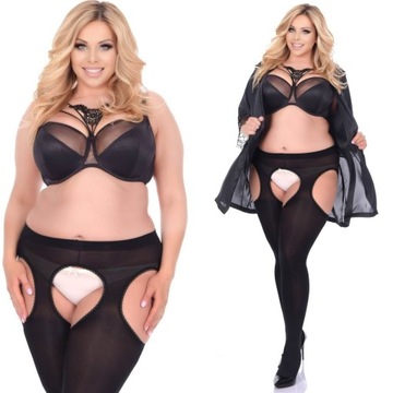 SEXY LINE Rajstopy Pończochy Podwiązki PLUS SIZE