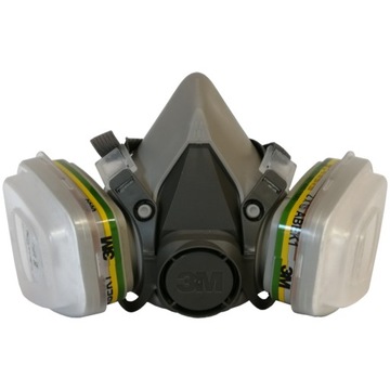 Półmaska 3M 6100 ABEK1 P1 do oprysków, gazy kwaśne