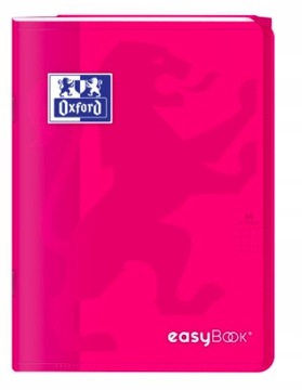 OXFORD EASYBOOK ZESZYT W KRATKĘ 60K RÓŻOWY ZAKŁADK