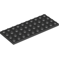 LEGO Płytka 4x10 Czarny 303026 3030 - 1szt