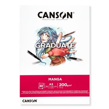 Blok Canson Graduate Manga A3, 200g, 30ark