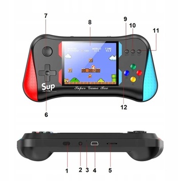ПОРТАТИВНАЯ ИГРОВАЯ КОНСОЛЬ 500 ИГР РЕТРО ТВ-ПАД МИНИ-ТВ-ИГРА 2XPAD