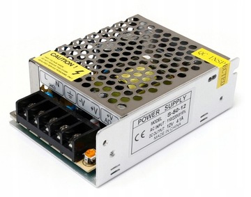 ZASILACZ DO TAŚM LED MONTAŻOWY 12V 50W 4,1A IP20
