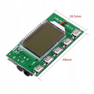 RADIO NADAJNIKA FM DSP PLL MODUŁ CYFROWE STEREO DIY 87-108MHz
