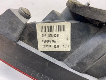 MERCEDES S TŘÍDA W221 SVĚTLO PRAVÝ ZADNÍ PRAVÁ A2218200264 PŘED FACELIFT