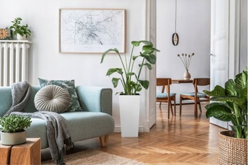 ПЛАСТИКОВЫЙ САДОВЫЙ ГОРШОК СО ВСТАВКОЙ, НАБОР ЦВЕТОЧНЫХ ГОРШКОВ X4, БАЛКОН ДЛЯ ГОСТИНОЙ