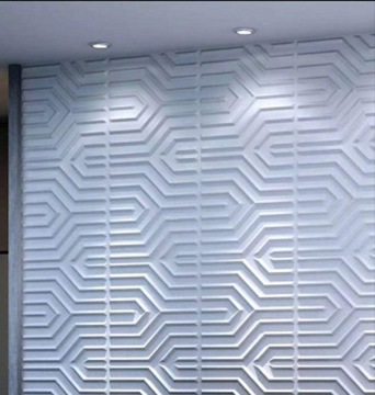 Białe kasetony sufitowe PANEL Dekor 3D ZYGZAK 4x