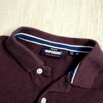 SUPERDRY _ ŚWIETNA KOSZULKA POLO Z LOGO _ S/M