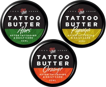 ZESTAW Masła do tatuażu LOVEINK Tattoo 3 x 50ml