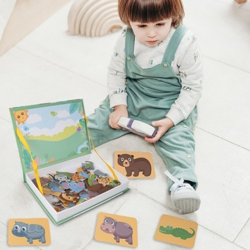 МАГНИТНЫЙ ПАЗЛ МАГНИТНЫЕ БЛОКИ ПАЗЛ ЖИВОТНЫЕ МОНТЕССОРИ