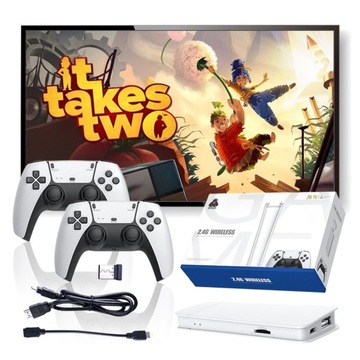 РЕТРО-КОНСОЛЬ 20 000 ТВ-ИГР В ПОДАРОК ​​ТВ-ИГРЫ 2 ПАНЕЛЬ + КАРТА 64 ГБ