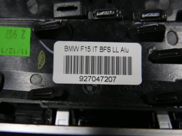 BMW X5 F15 X6 F16 ОТДЕЛКА ПРИБОРНОЙ ПАНЕЛИ АЛЮМИНИЙ 9270472