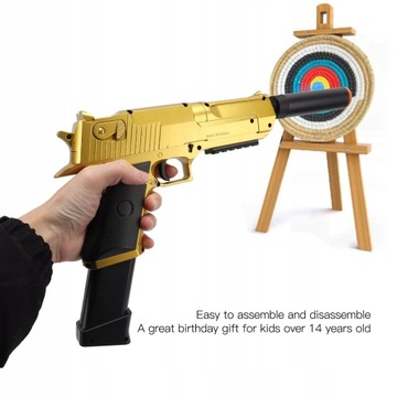 Electric Gel Water Bomb Blaster Złoty plastikowy