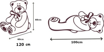 Талисман с большим плюшевым мишками