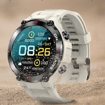 ZEGAREK SMARTWATCH MĘSKI FUNKCJA GPS WODOODPORNY POLSKIE MENU SPORT ZDROWIE