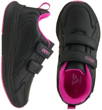 ADIDASY DZIEWCZĘCE BUTY DZIECIĘCE SPORTOWE TRAMPKI MŁODZIEŻOWE CZARNE R. 41