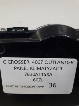 C-CROSSER 4007 OUTLANDER PANEL KLIMATIZACE 7820A115XA