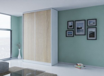 IDA ШКАФ 140 x 248 ROYAL LINE - БЕЛЫЙ + СОНОМА