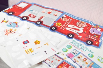 МНОГОРАЗОВЫЕ НАКЛЕЙКИ ОХРАНА МАГАЗИНА МОРОЖЕНОГО 77 шт WOPIE