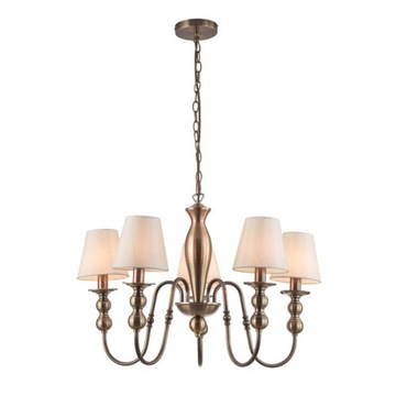 Postarzany Lampa wisząca Grado 5xE14 patyna LP-888/5P klasyczny, vintage do