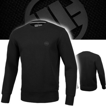 PITBULL WEST COAST BLUZA MĘSKA CREWNECK PREMIUM PIQUE NEW LOGO CZARNA L